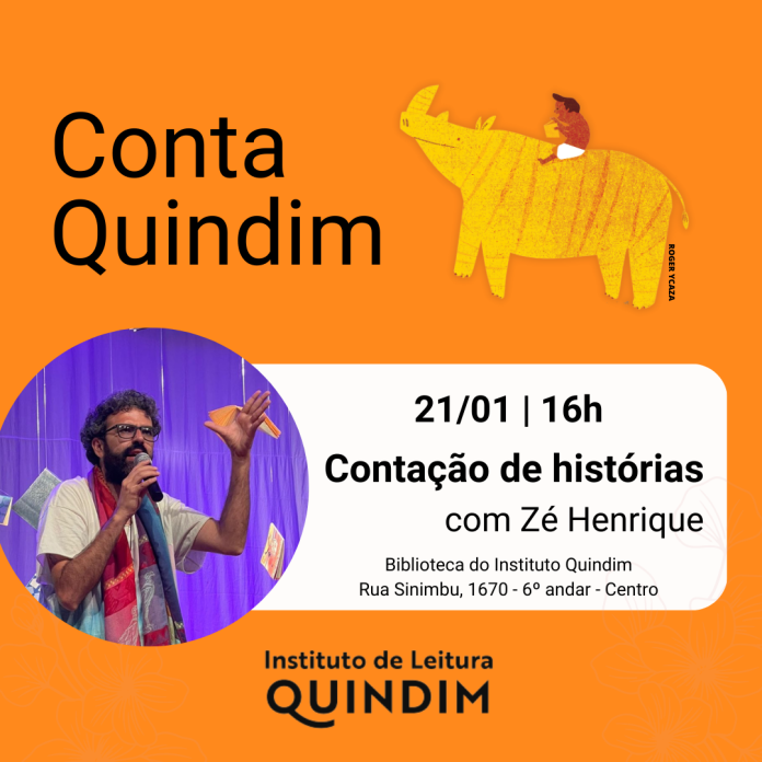 Instituto de Leitura Quindim apresenta Conta Quindim em Caxias do Sul